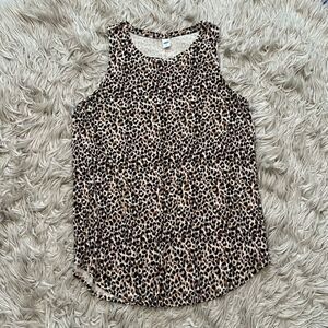 Old Navy cheetah print Blouse Large